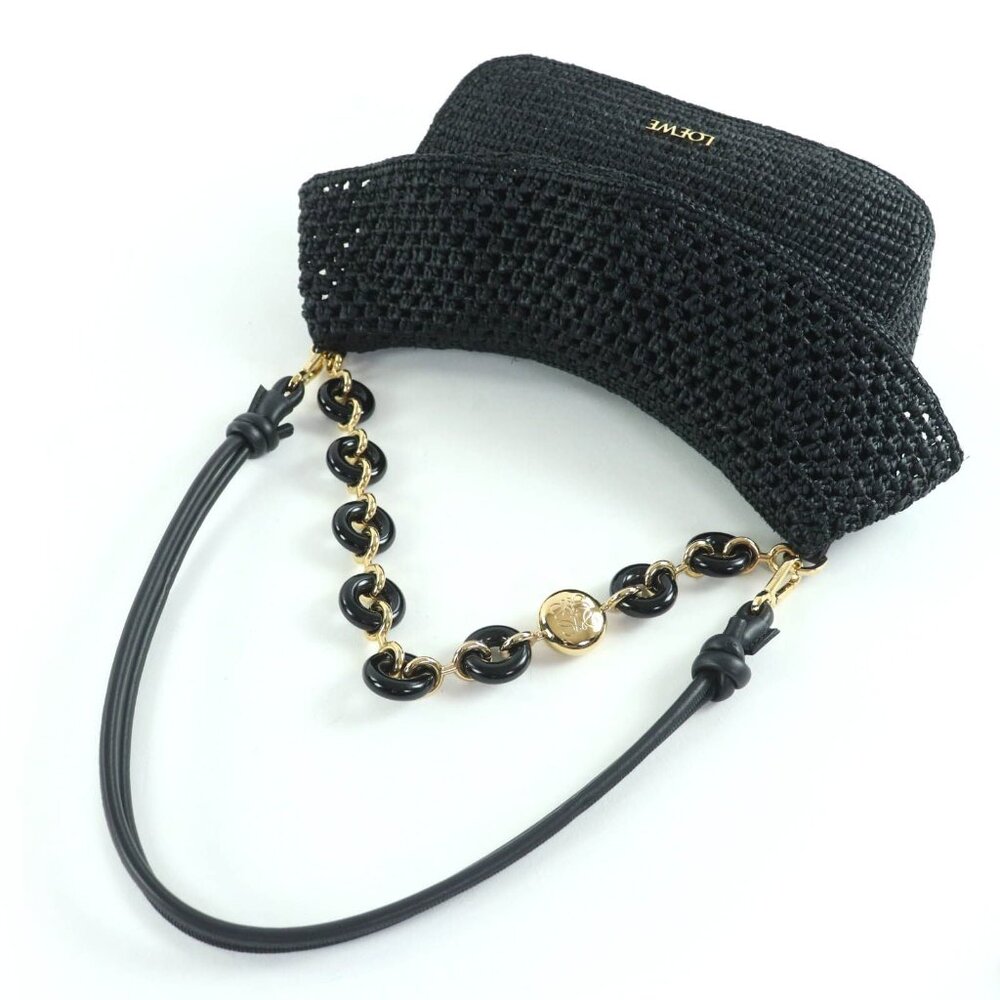 Loewe Ora Raffia Leather with Logo Hardware 2-Way - Picture 5 of 14